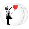 Κονκάρδα Banksy Love Balloon girl