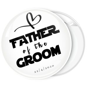 Κονκάρδα father of the groom collection flat λευκή