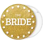 The Bride dots pin badge button