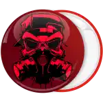 &Kappa;&omicron;&nu;&kappa;ά&rho;&delta;&alpha; hazard mask red