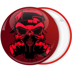 &Kappa;&omicron;&nu;&kappa;ά&rho;&delta;&alpha; hazard mask red