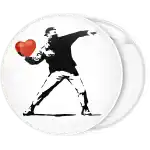 &Kappa;&omicron;&nu;&kappa;ά&rho;&delta;&alpha; Banksy Anarchy thrower  heart