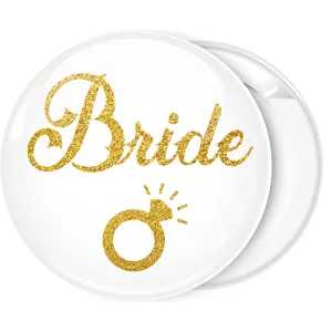 K&omicron;&nu;&kappa;ά&rho;&delta;&alpha; Bride Gold Glitter &mu;&omicron;&nu;ό&pi;&tau;&epsilon;&rho;&omicron;