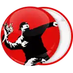 Κονκάρδα Banksy Anarchy thrower flower