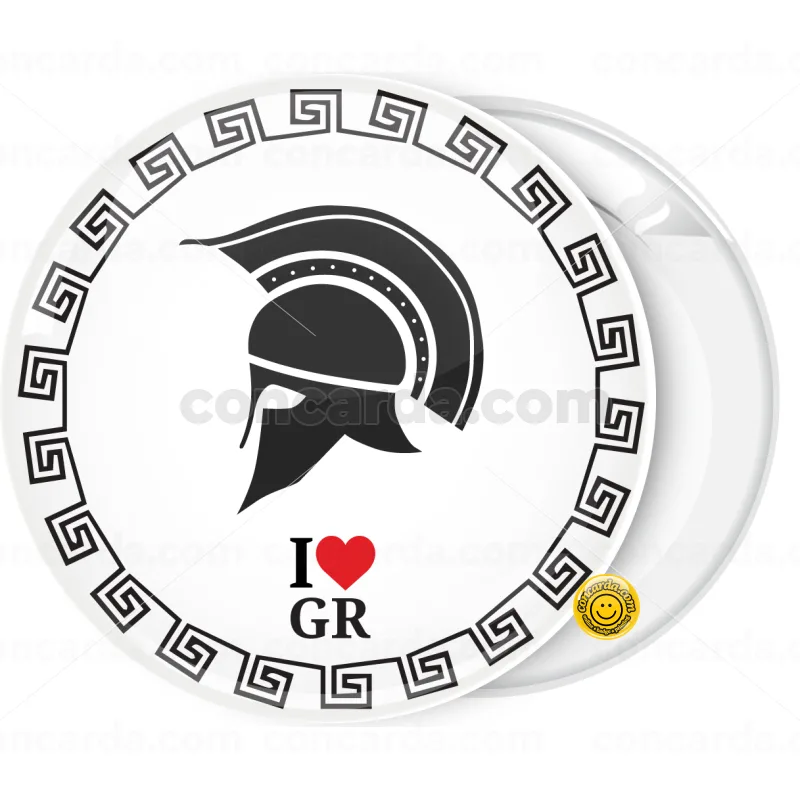 Κονκάρδα I Love GR Σπαρτιάτης