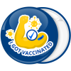 Κονκάρδα I got vaccinated μπλε