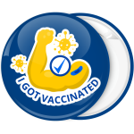 Κονκάρδα I got vaccinated μπλε