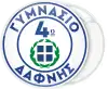 School badge button with Greek Flag 