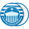 Σχολική κονκάρδα  χρώμα Ελλάδας με όνομα σχολείου