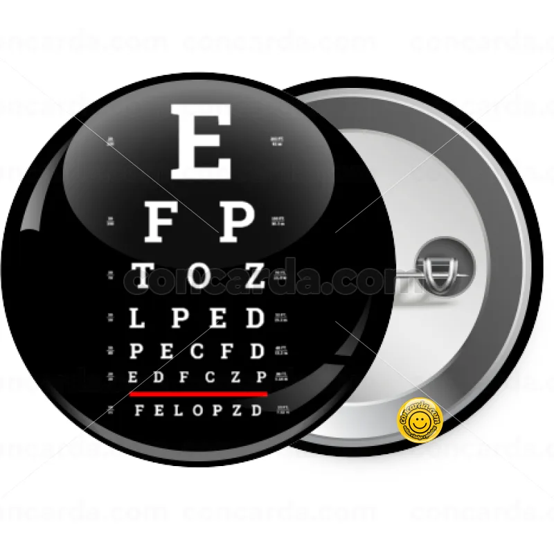 EYE test chart — Κονκάρδα Στρογγυλή, Παραμάνα 25mm