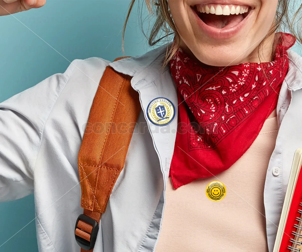 Σχολικό σήμα — Κονκάρδα Στρογγυλή, Παραμάνα 25mm