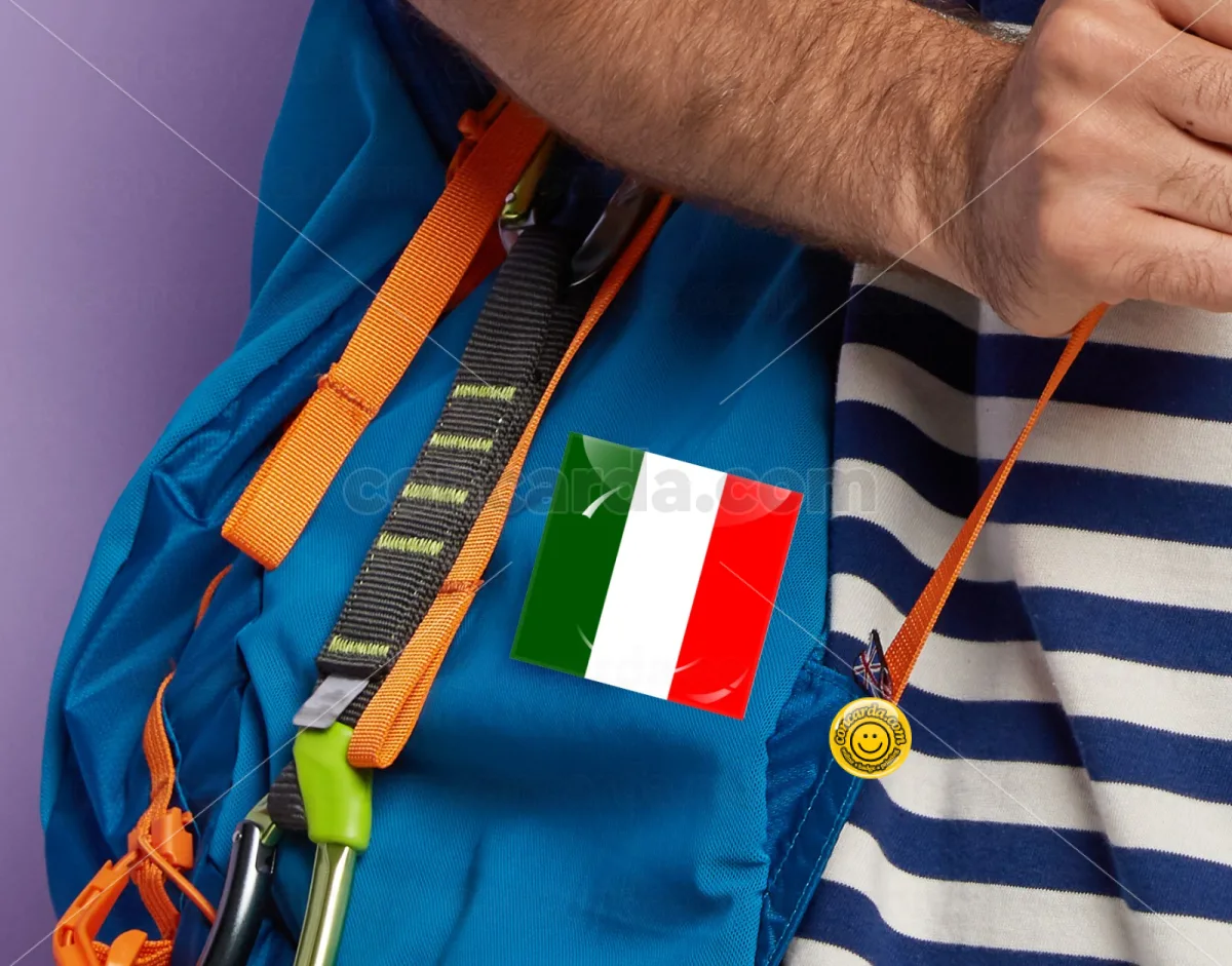 Italy flag — Κονκάρδα Angular, Παραμάνα 50mm