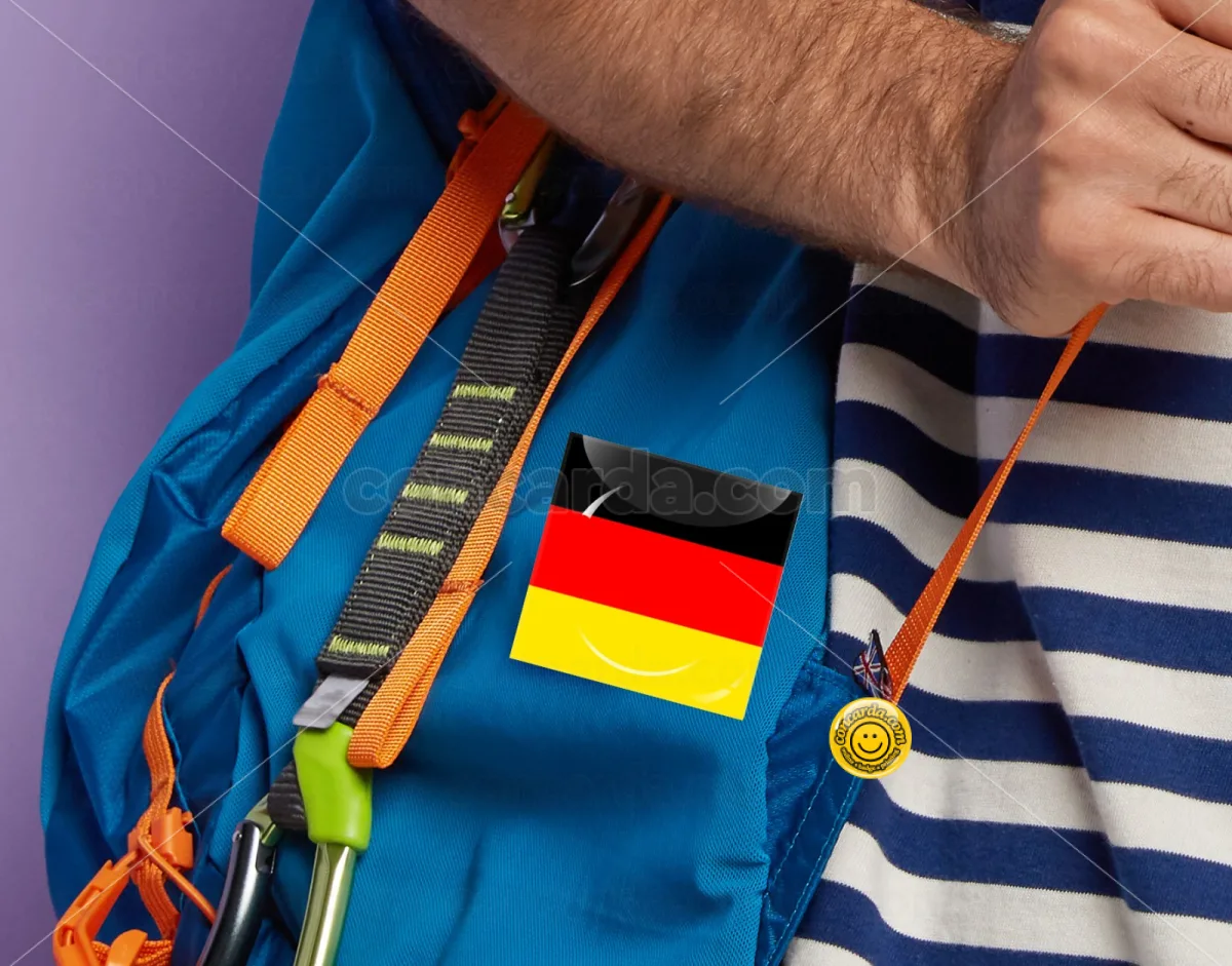 Germany flag — Κονκάρδα Angular, Παραμάνα 50mm