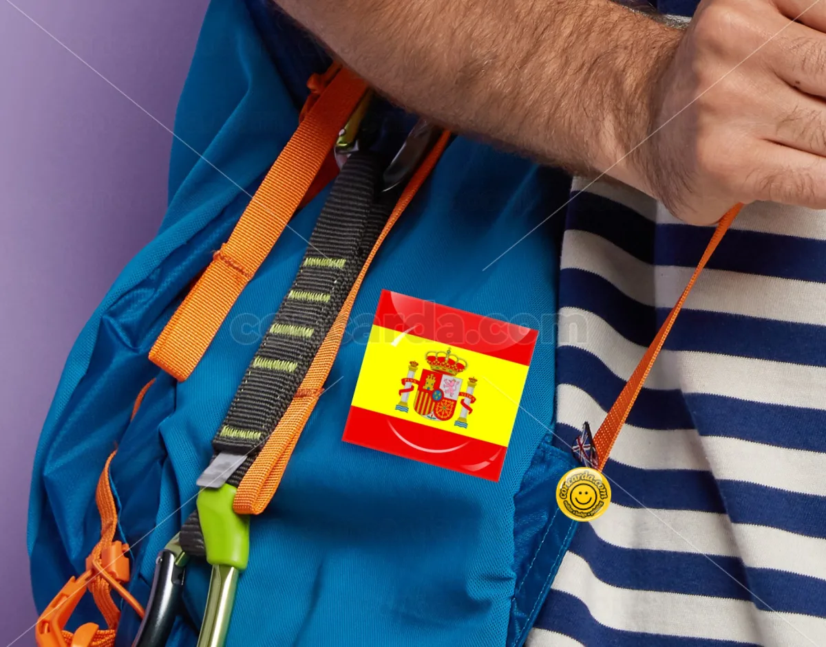 Spain flag — Κονκάρδα Angular, Παραμάνα 50mm