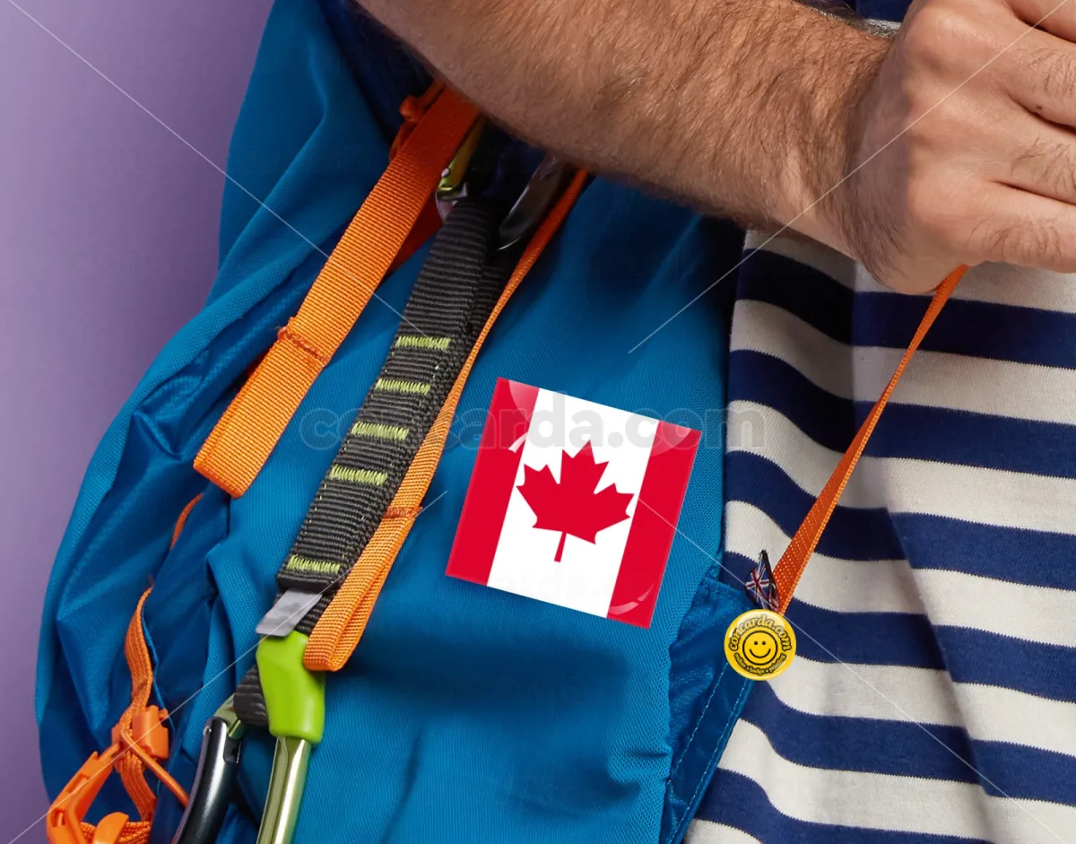 Canada flag — Κονκάρδα Angular, Παραμάνα 50mm