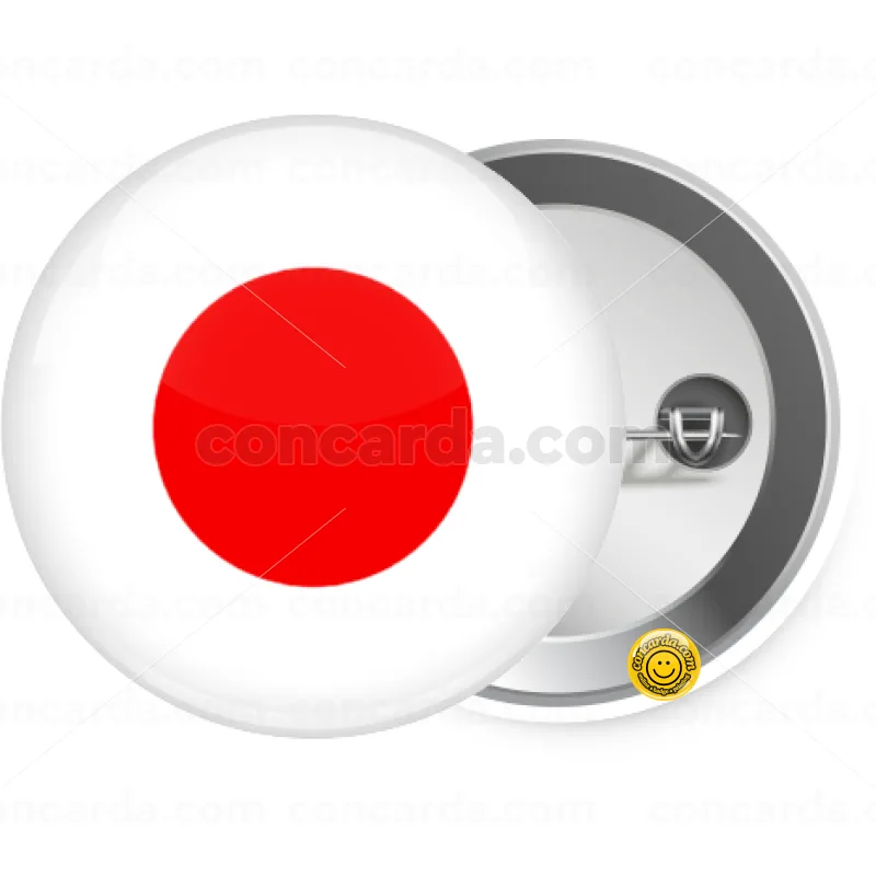 Japan flag — Κονκάρδα Στρογγυλή, Παραμάνα 25mm