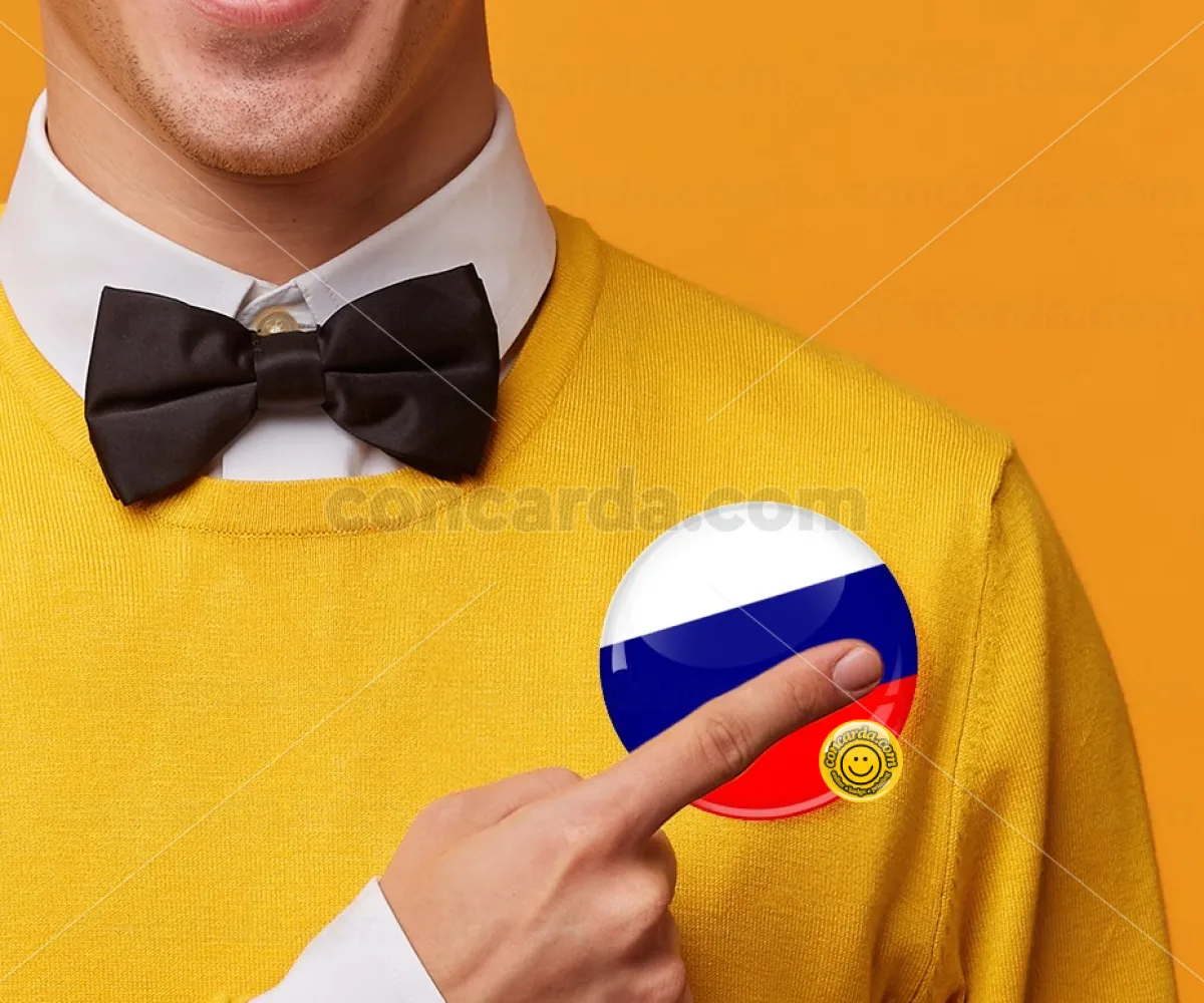 Russia flag — Κονκάρδα Στρογγυλή, Παραμάνα 75mm