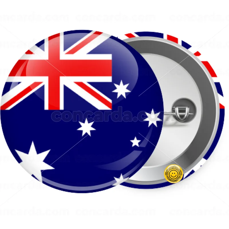 Australia flag — Κονκάρδα Στρογγυλή, Παραμάνα 25mm
