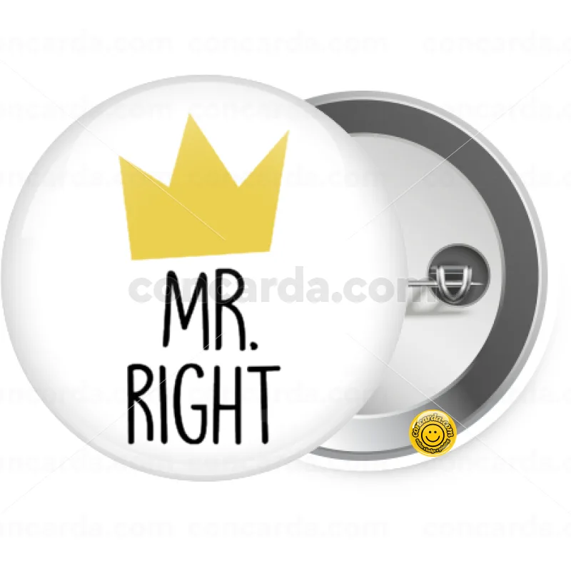 Mr right — Κονκάρδα Στρογγυλή, Παραμάνα 25mm