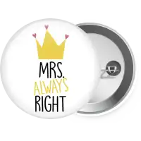 Mrs "Always" right