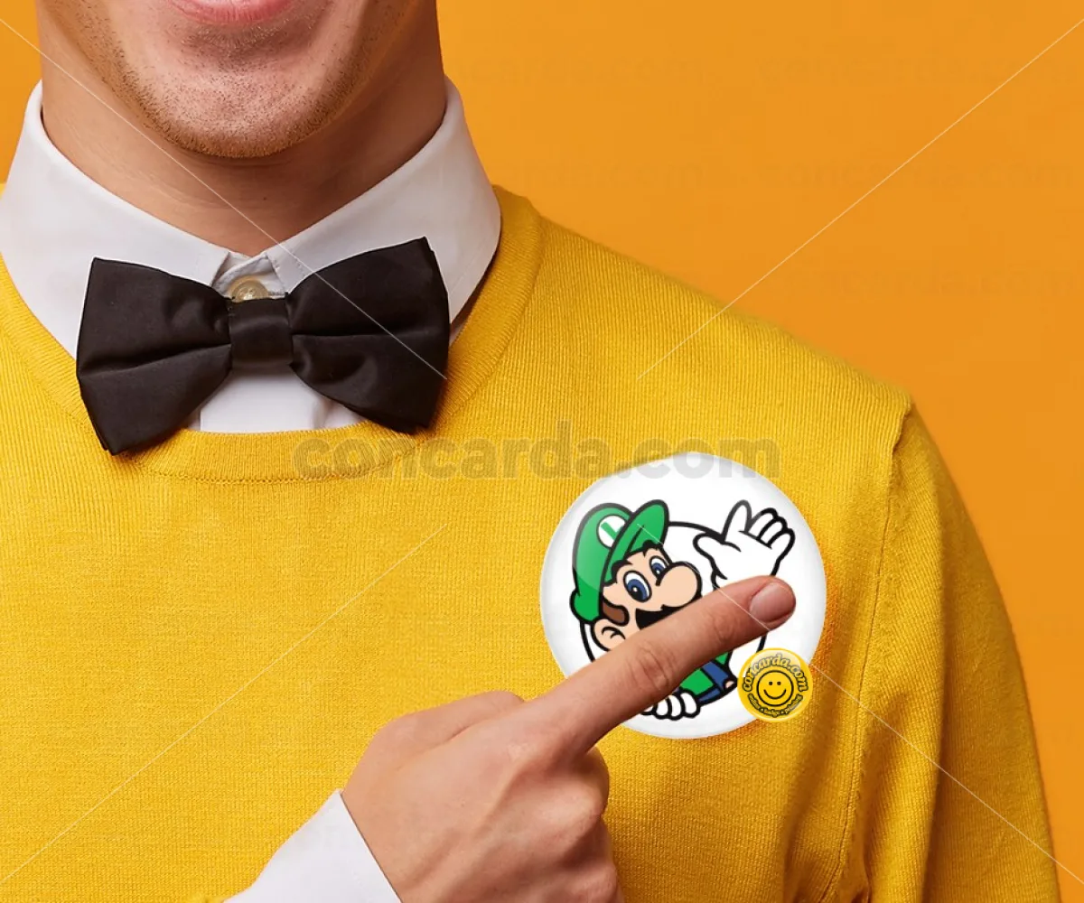 Super mario Luigi win — Κονκάρδα Στρογγυλή, Παραμάνα 75mm