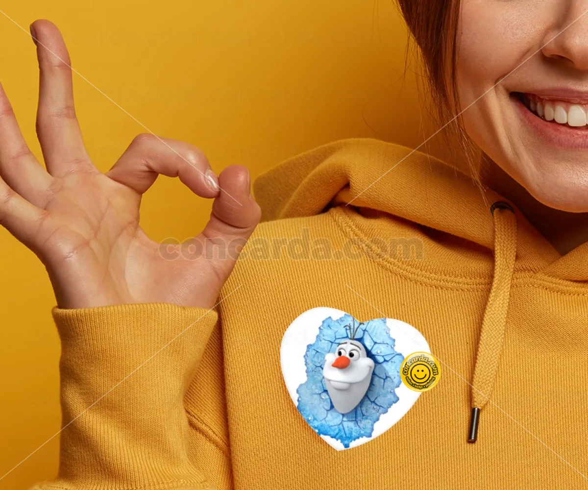 Frozen Olaf — Κονκάρδα Καρδιά 57mm