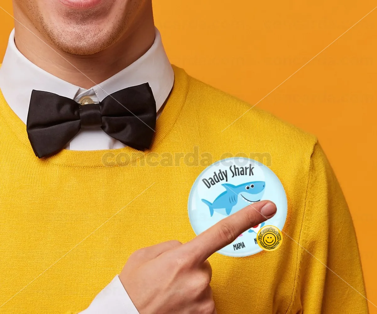 Daddy Shark (με ονόματα παιδικά) — Κονκάρδα Στρογγυλή, Παραμάνα 75mm