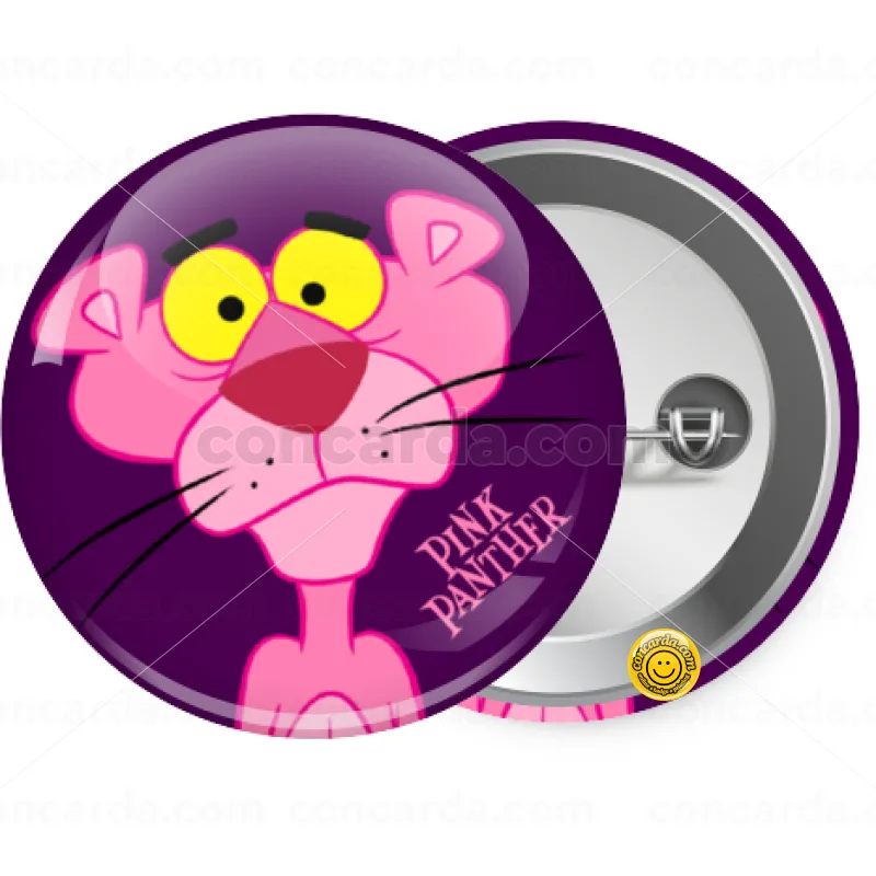 Pink Panther cartoon — Κονκάρδα Στρογγυλή, Παραμάνα 25mm