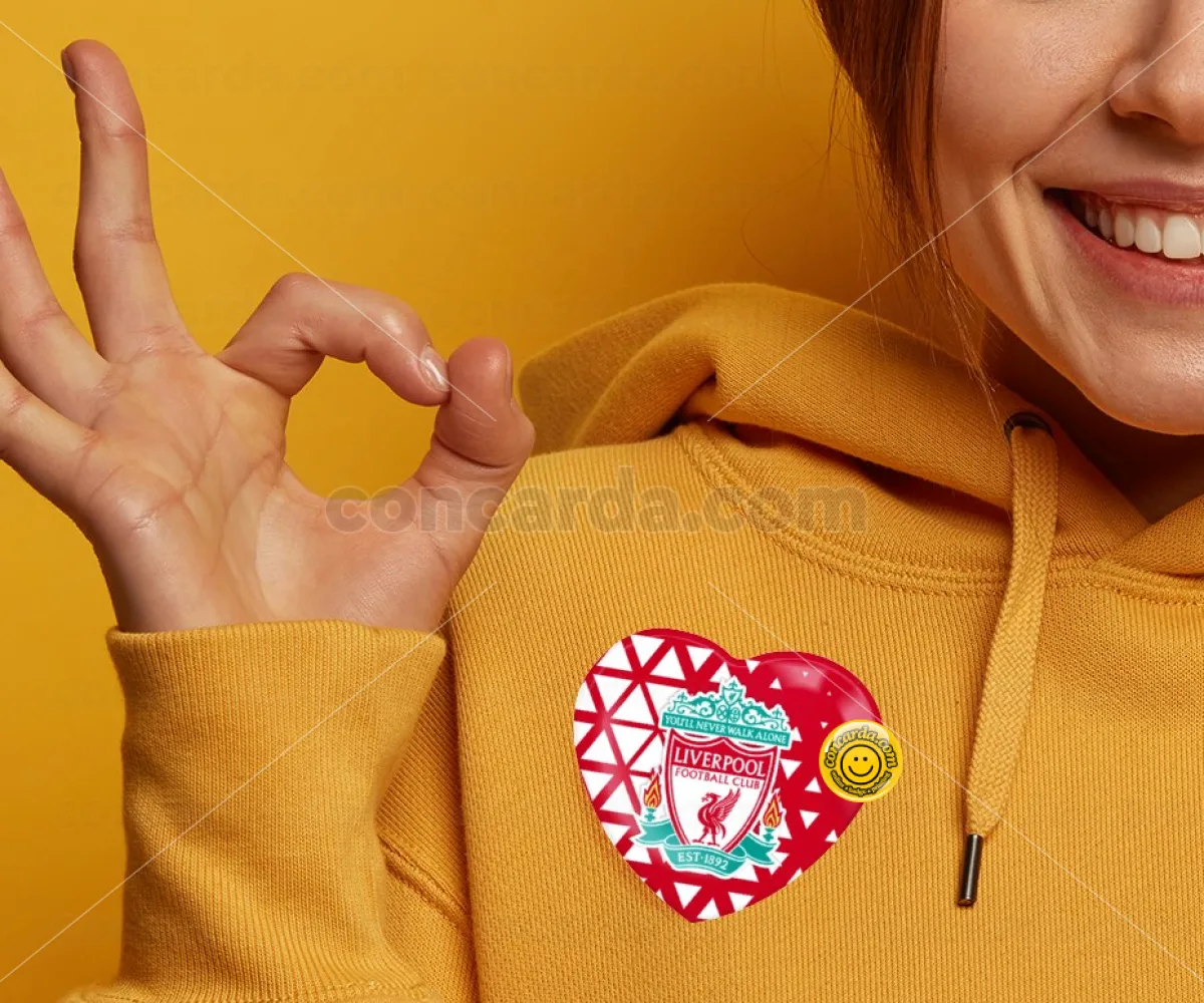 Liverpool — Κονκάρδα Καρδιά 57mm