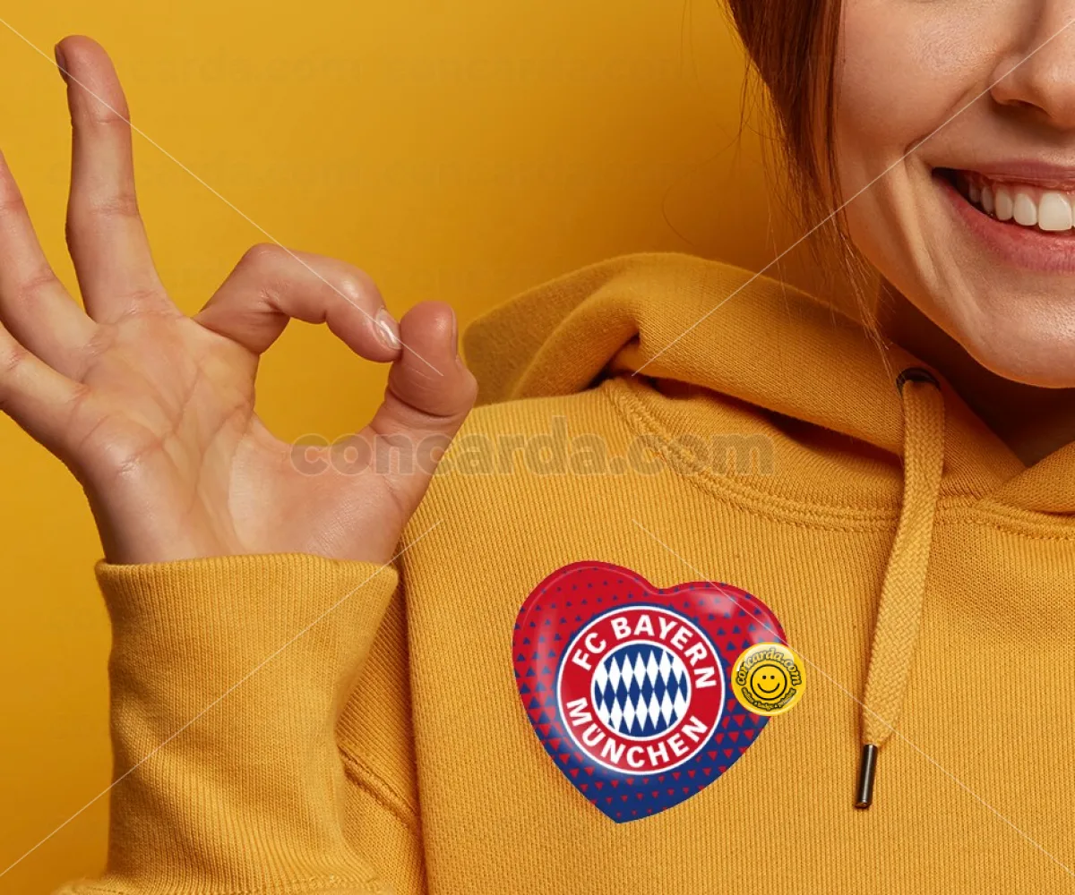 FC Bayern Munich — Κονκάρδα Καρδιά 57mm