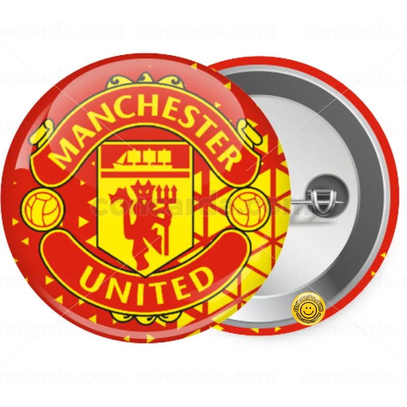 Manchester United F.C. — Κονκάρδα Στρογγυλή, Παραμάνα 25mm