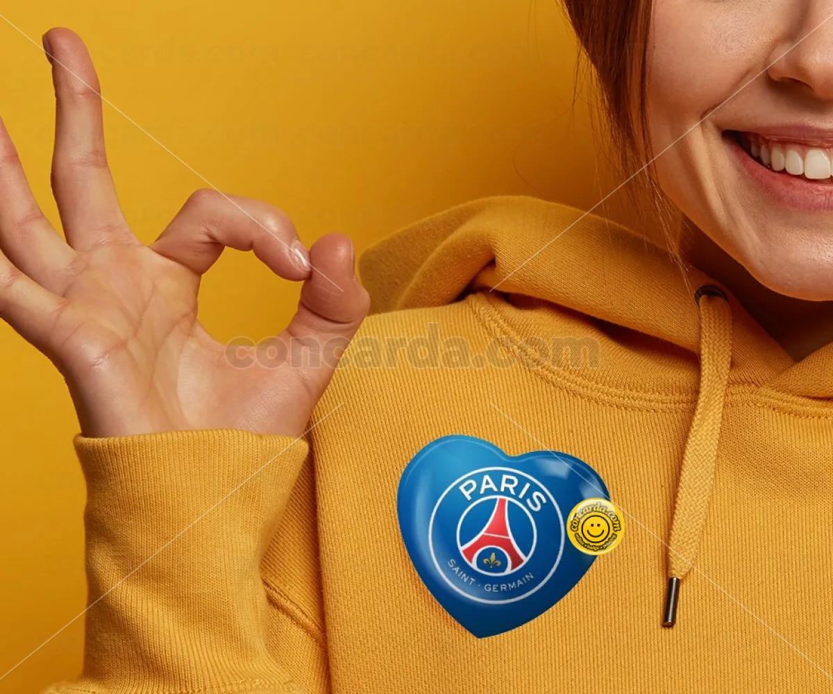 Paris Saint-Germain F.C. — Κονκάρδα Καρδιά 57mm