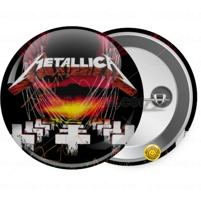 Metallica master of puppets — Κονκάρδα Στρογγυλή, Παραμάνα 25mm