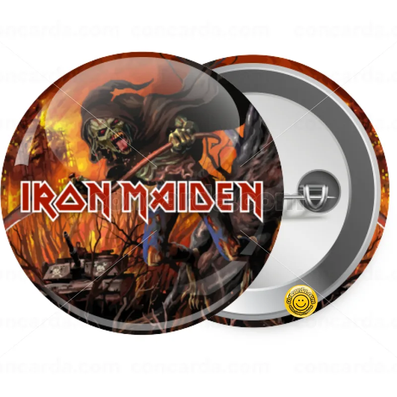 Iron maiden From Fear to Eternity — Κονκάρδα Στρογγυλή, Παραμάνα 25mm