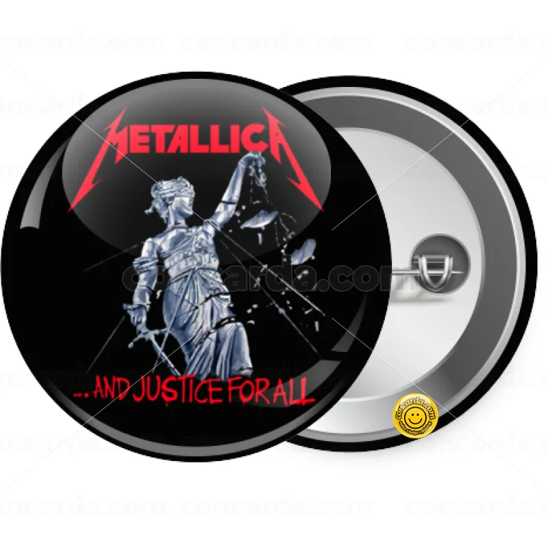 Metallica and justice for all — Κονκάρδα Στρογγυλή, Παραμάνα 25mm