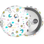 Unicorn pattern white