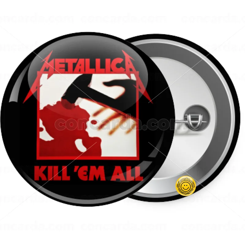 Metallica Kill' em all — Κονκάρδα Στρογγυλή, Παραμάνα 25mm