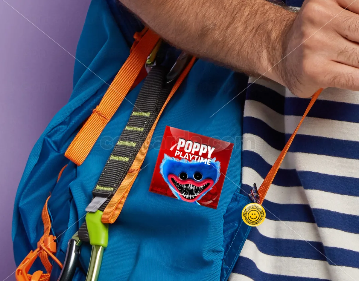 Poppy Playtime Huggy wuggy — Κονκάρδα Angular, Παραμάνα 50mm