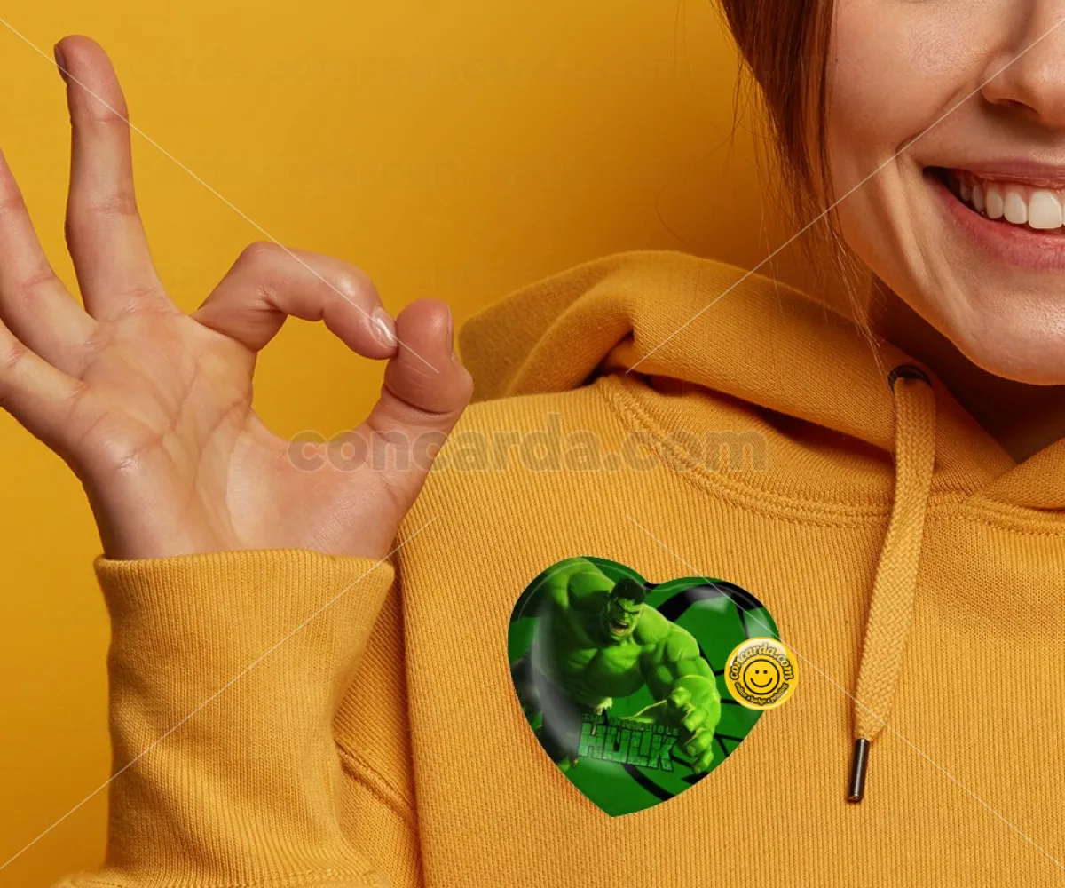 Hulk — Κονκάρδα Καρδιά 57mm