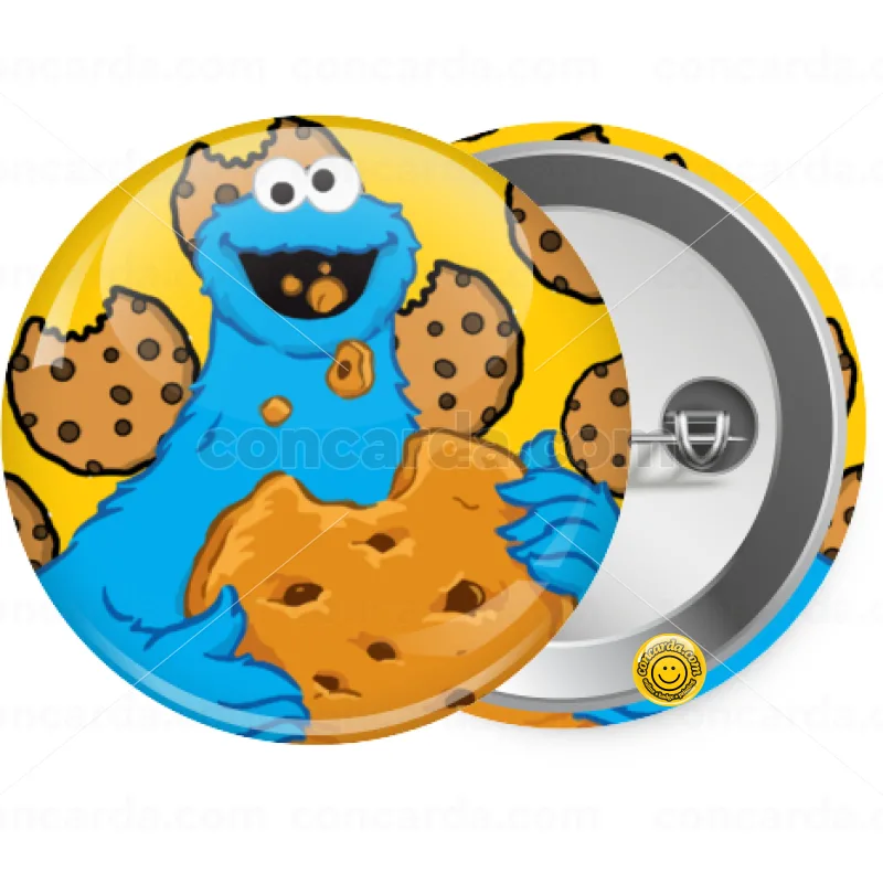 Cookie Monster — Κονκάρδα Στρογγυλή, Παραμάνα 25mm