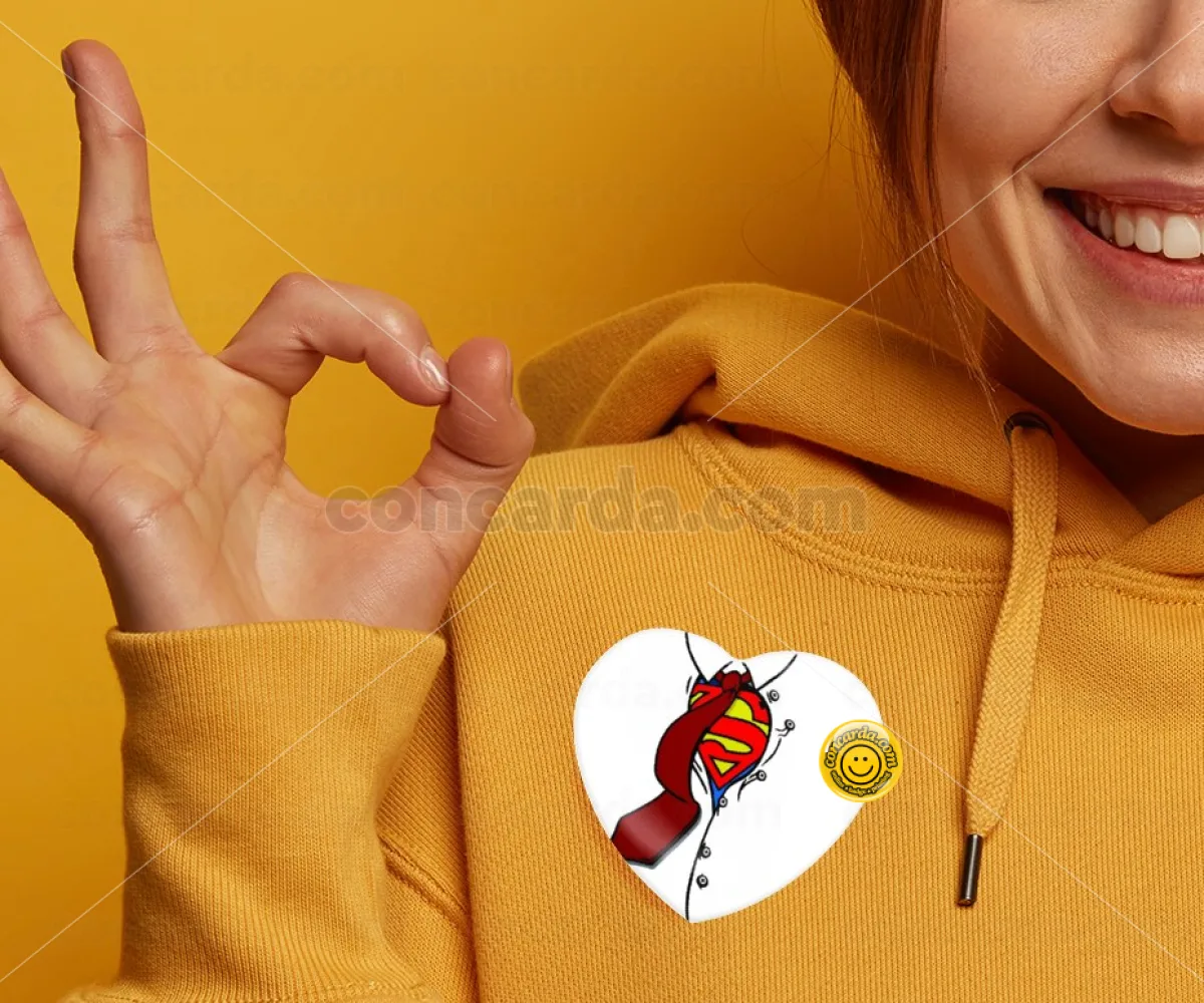 SuperDad — Κονκάρδα Καρδιά 57mm