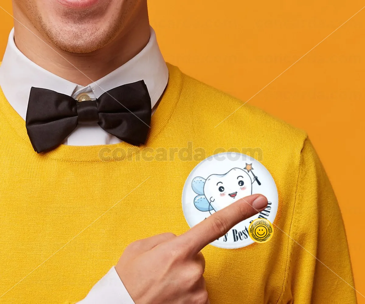 World's Best Dentist — Κονκάρδα Στρογγυλή, Παραμάνα 75mm