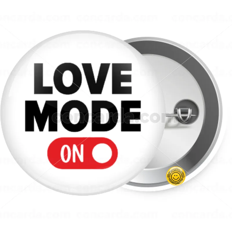 LOVE MODE ON — Κονκάρδα Στρογγυλή, Παραμάνα 25mm