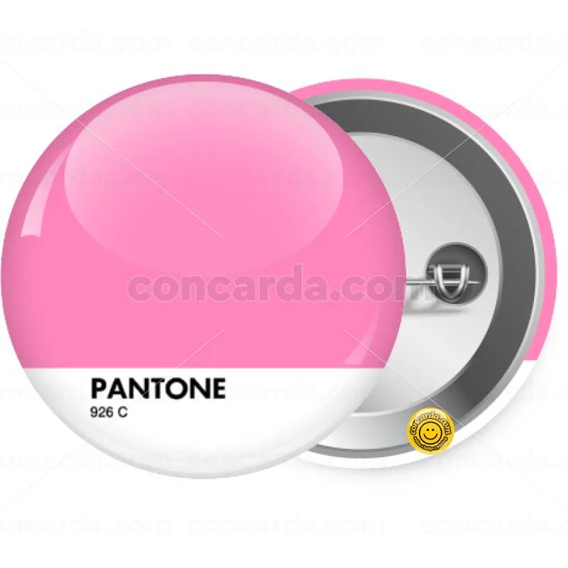 PANTONE Pink C — Κονκάρδα Στρογγυλή, Παραμάνα 25mm