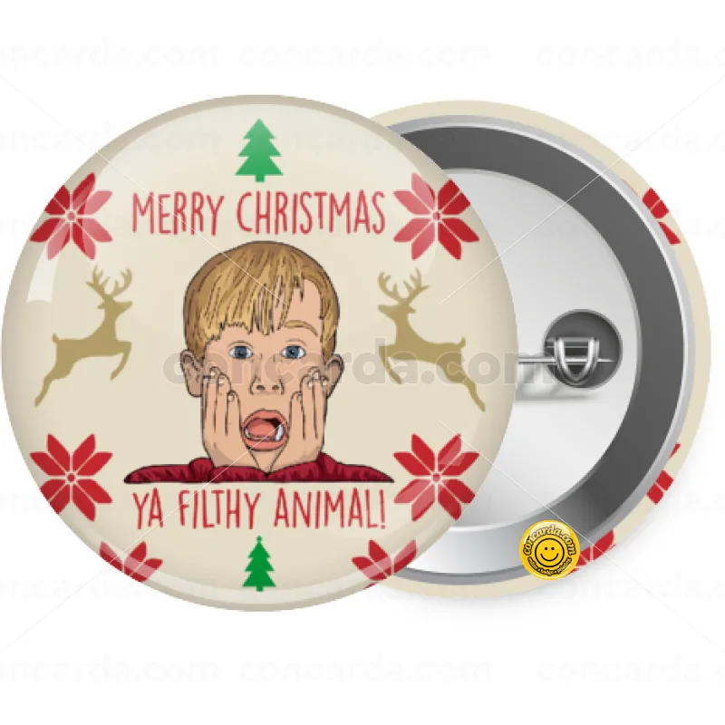 home alone, Merry Christmas ya filthy animal — Κονκάρδα Στρογγυλή, Παραμάνα 25mm