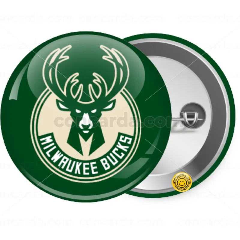 Milwaukee bucks — Κονκάρδα Στρογγυλή, Παραμάνα 25mm
