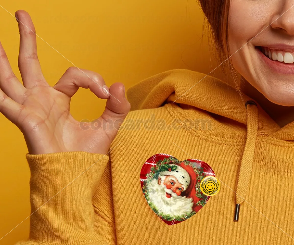 Santa Claus — Κονκάρδα Καρδιά 57mm