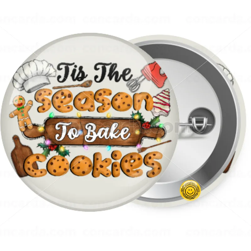 Tis The Season To Bake Cookies — Κονκάρδα Στρογγυλή, Παραμάνα 25mm