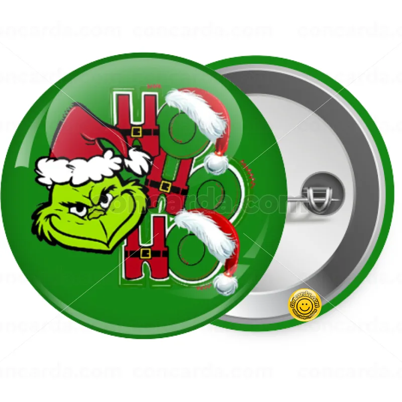 Grinch ho ho ho — Κονκάρδα Στρογγυλή, Παραμάνα 25mm