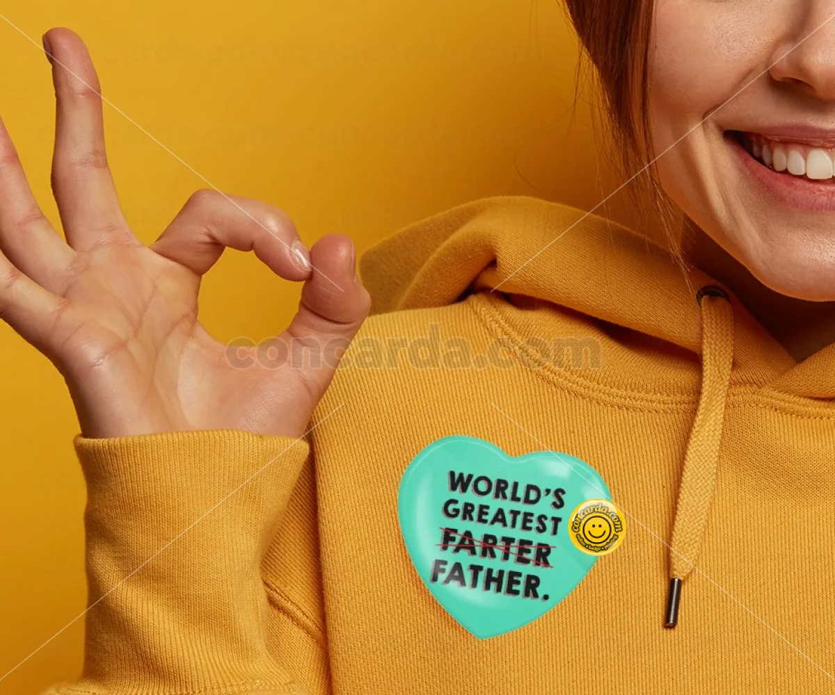 World's greatest farter — Κονκάρδα Καρδιά 57mm